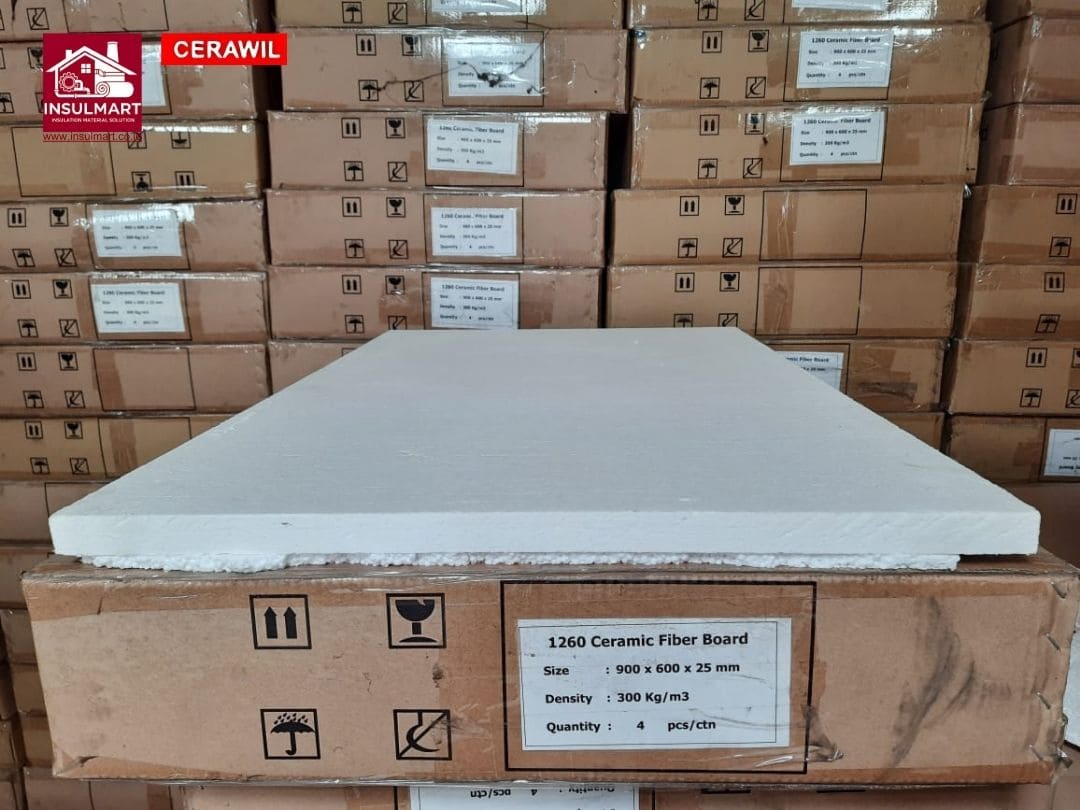 Ceramic Fiber Board (Max Temp. 1260 °C) Merk Cerawil 3