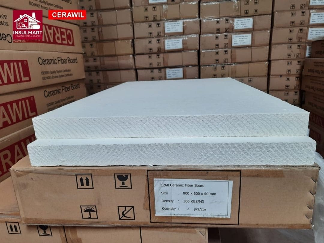 Ceramic Fiber Board (Max Temp. 1430 °C) Merk Cerawil 2