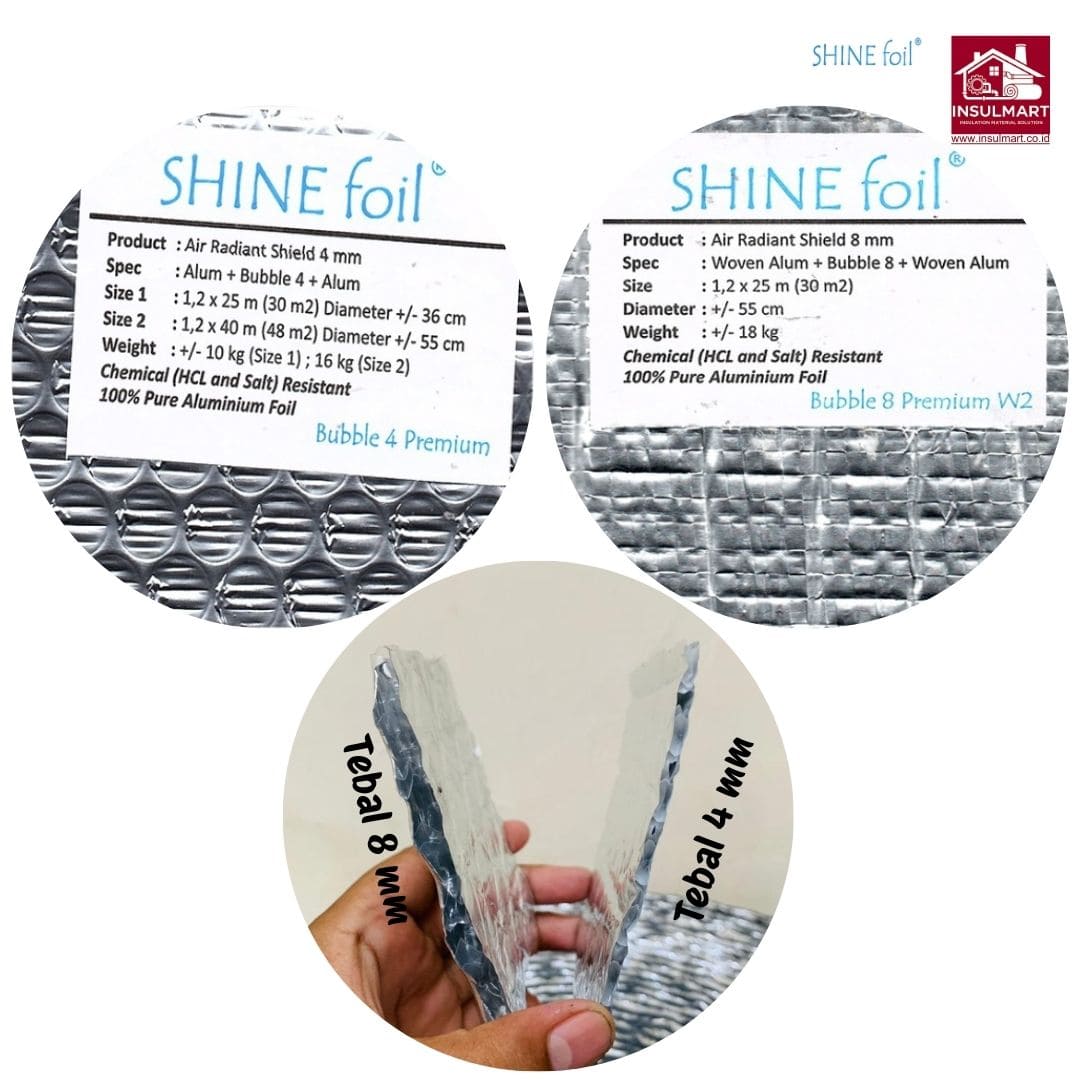 Aluminium Foil Bubble Merk Shine Foil 2