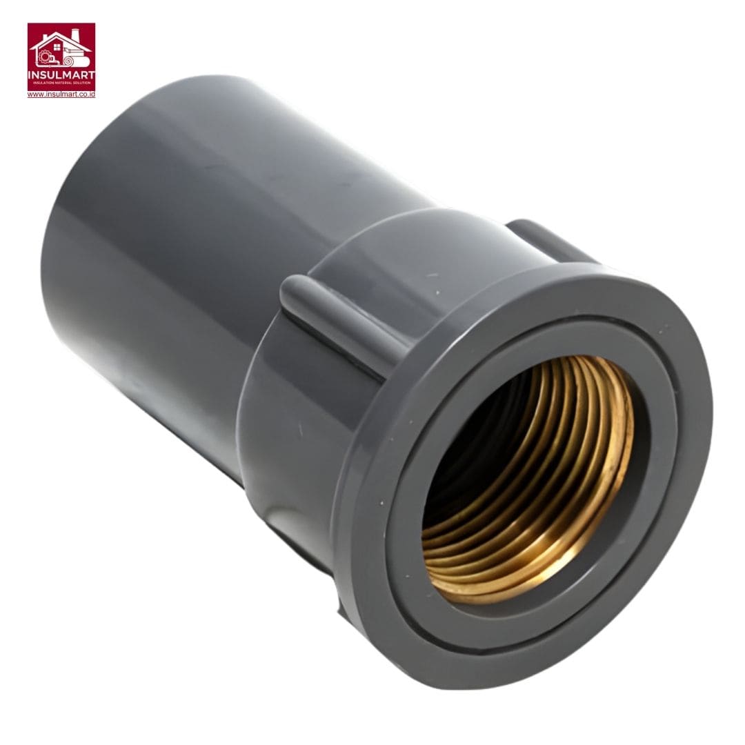 Faucet Socket With Metal Insert (AW) Standard JIS K 6743 Aplikasi Air Bersih Merk Rucika 1