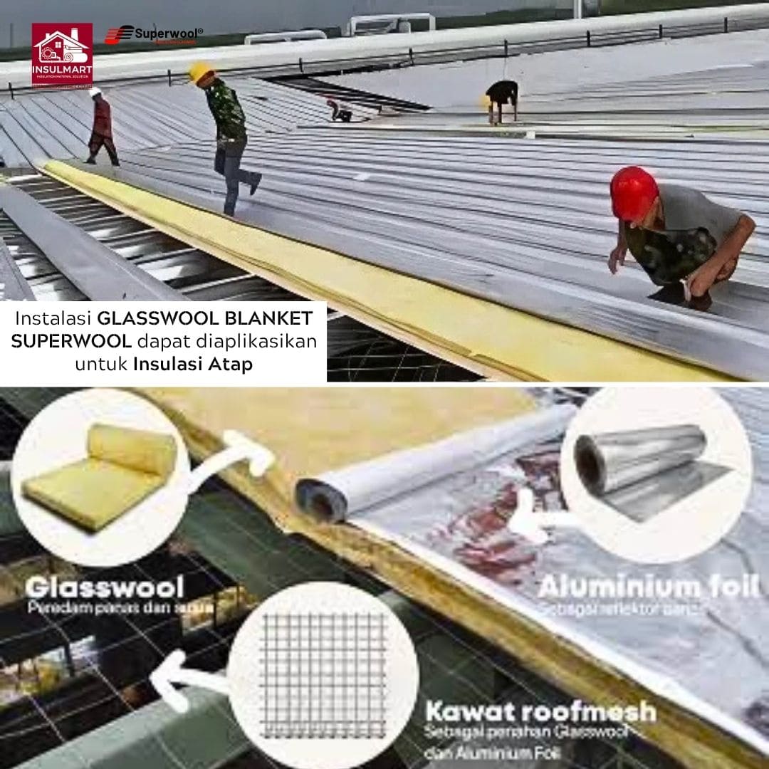 Glasswool Blanket Merk Superwool 2