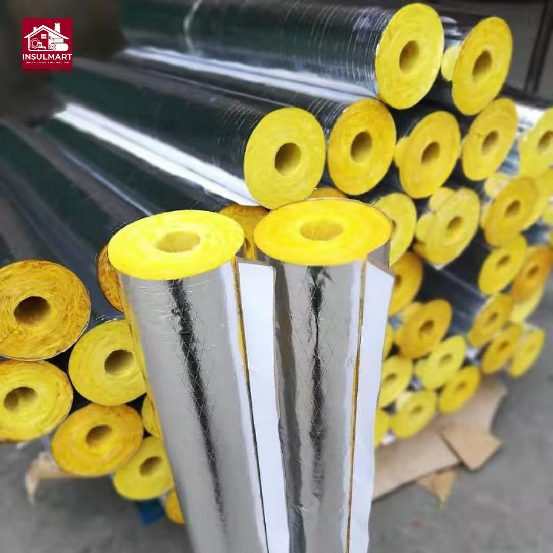 Glasswool Pipe with Aluminium Foil 3